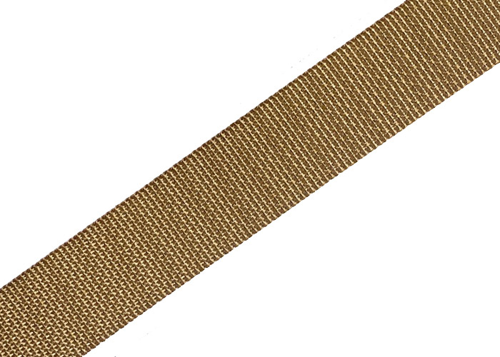 Flat recycled webbing