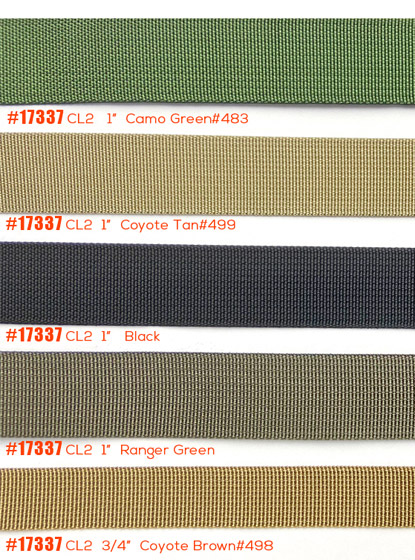 Ranger Green Solution Dyed A-A 55301 MilSpec Nylon 1 inch
